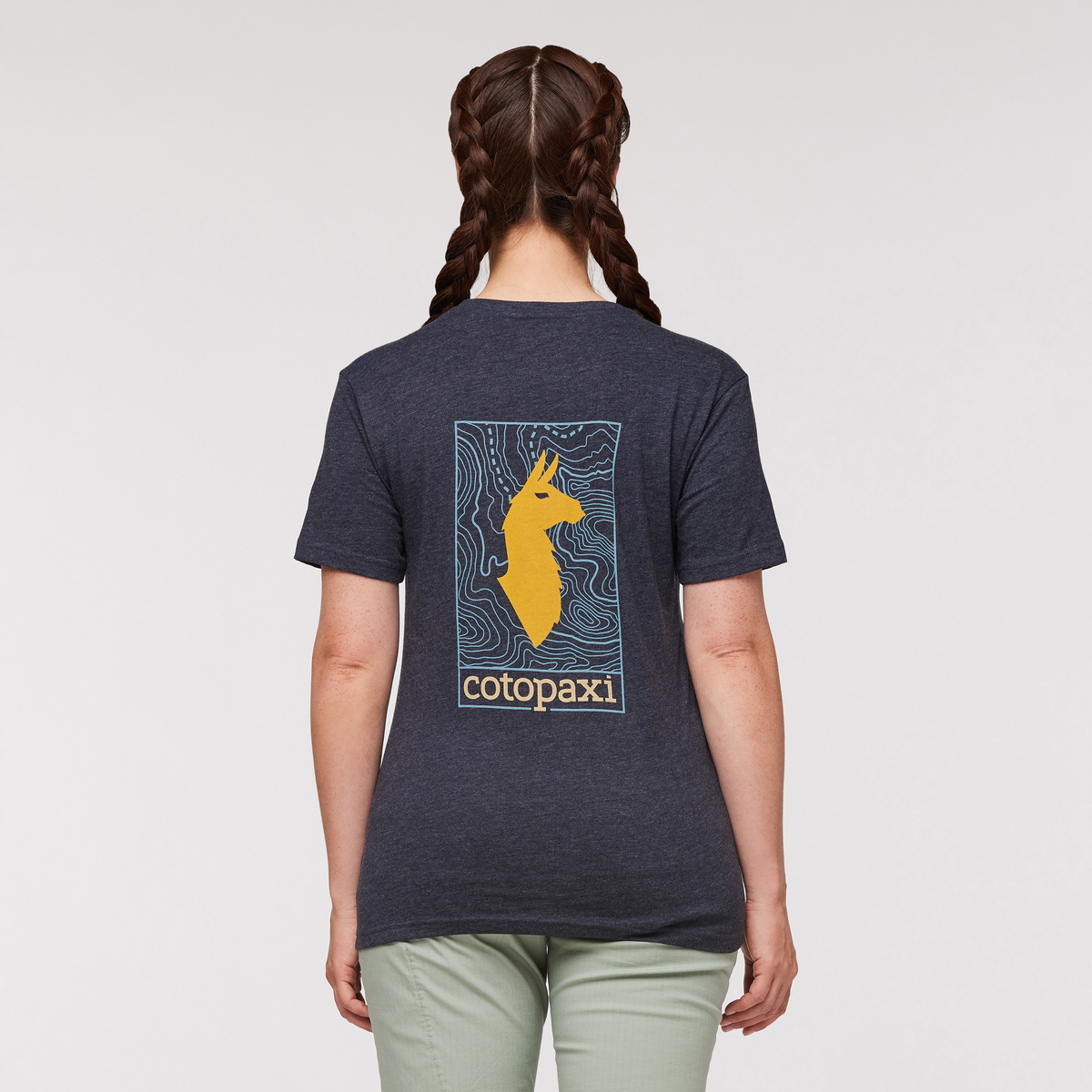 Alternative view of Llama Map T Shirt   Women's