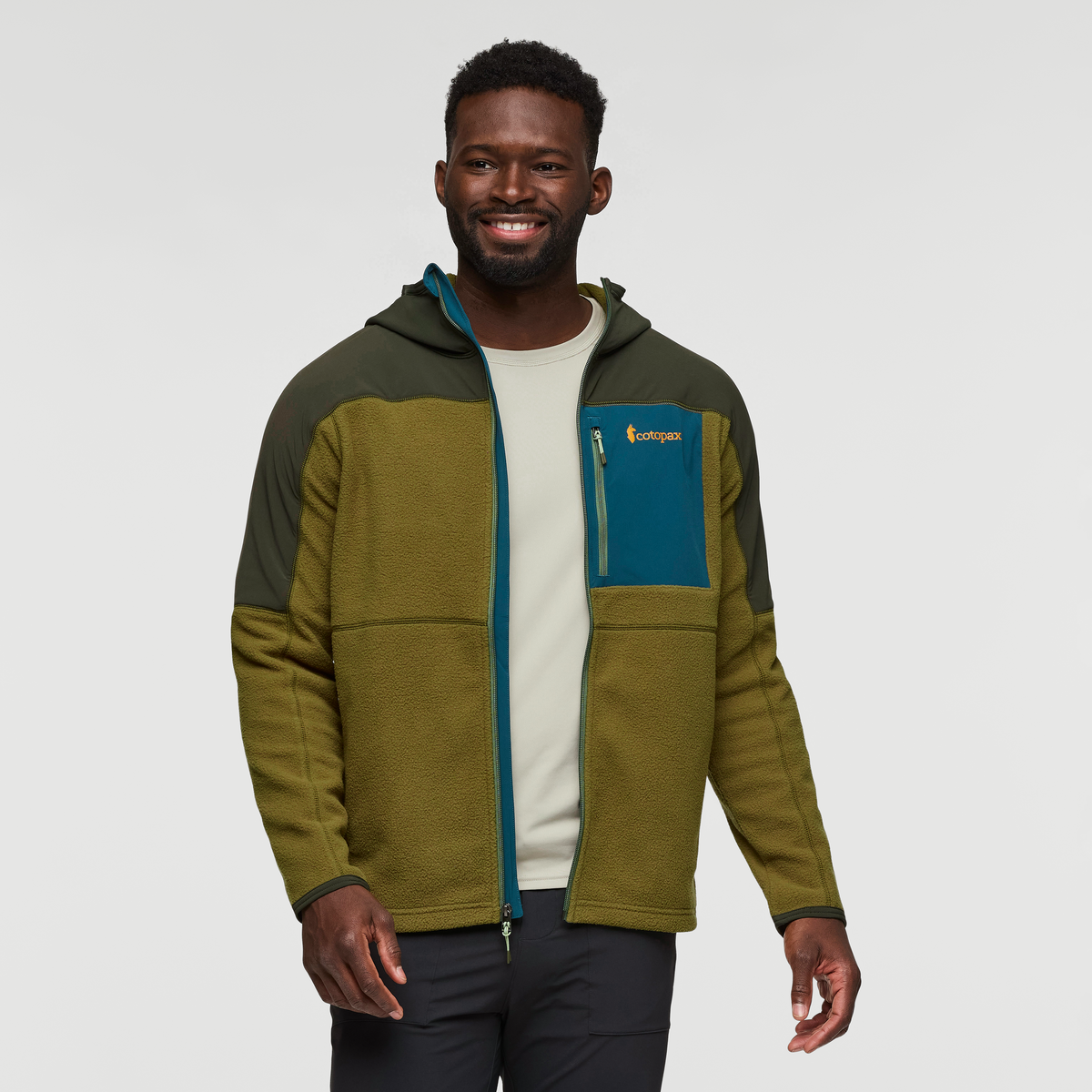 Abrazo Hooded Full Zip Fleece Jacket   Men's