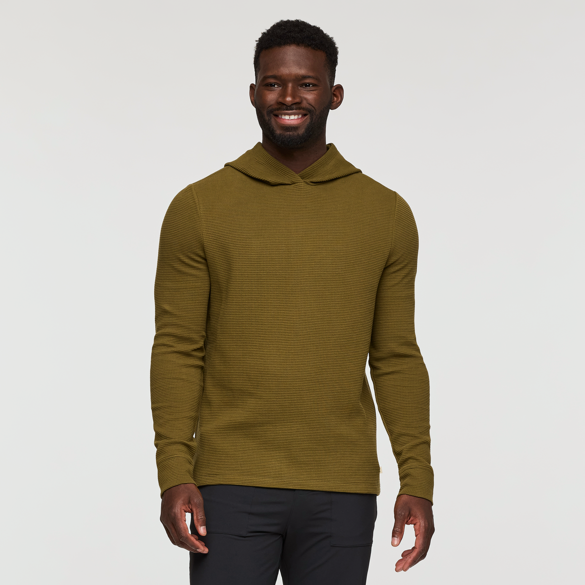 Atajo Long Sleeve Waffle Hoodie   Men's